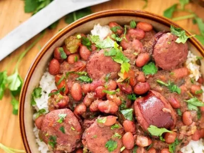 red beans and pork sausage